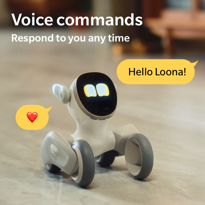 Loona Premium Okos Robot, AI PETBOT Töltő Dokkolóval, KEYi Tech