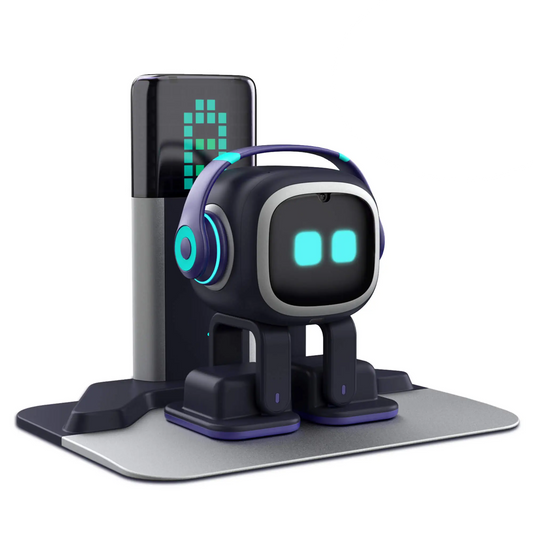 EMO Go Home Robot, animal de companie AI pentru desktop cu stație de încărcare, Living.AI